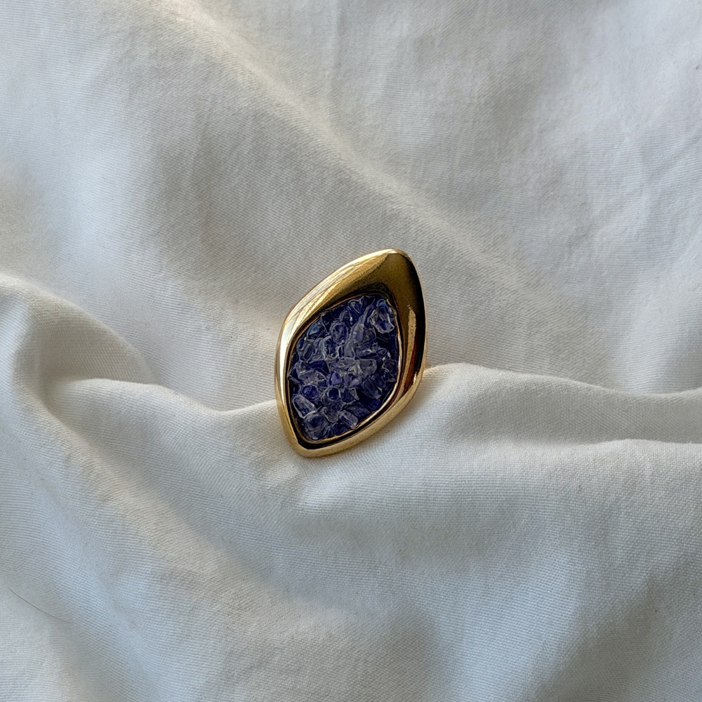 Fragments Ring - 18k Gold Plated - Amethyst